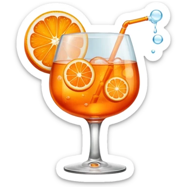 in the same glass as the aperol sticker