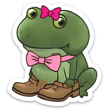 Brown western boots glamorous with pink bow sticker