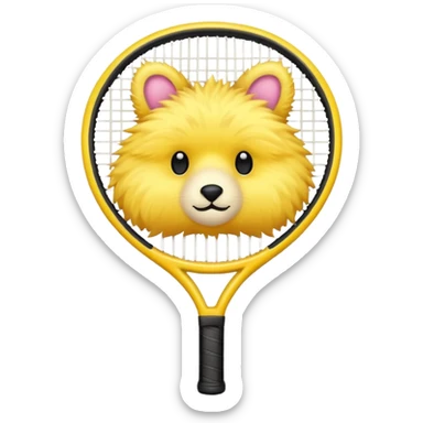 Tennis-Racket Animals sticker