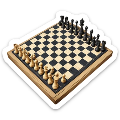3d chessboard ghetto sticker