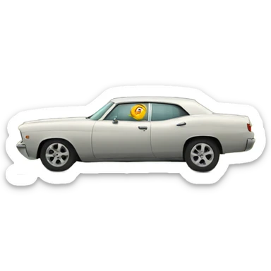 Car crossing Oklahoma with tornado  sticker