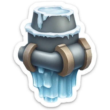 Frozen water pipes sticker