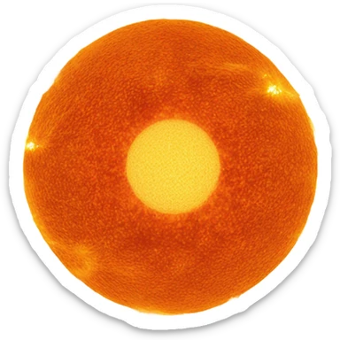 hubble sun closeup sticker