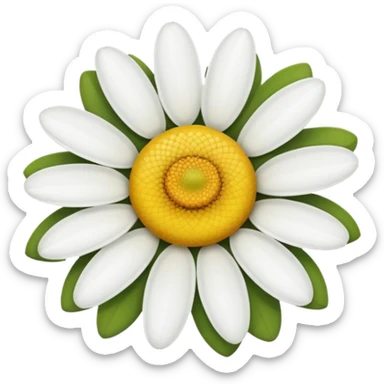 show me a preppy flower sticker