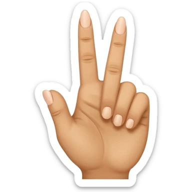 Smiling middle finger sticker