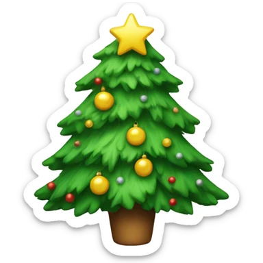 Cute Christmas tree  sticker