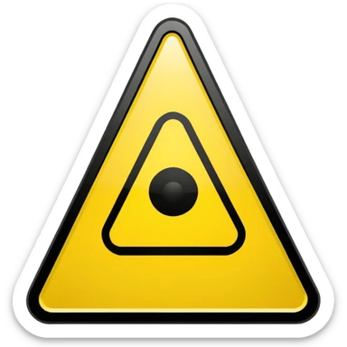 Warning Icon inspired this❗ sticker