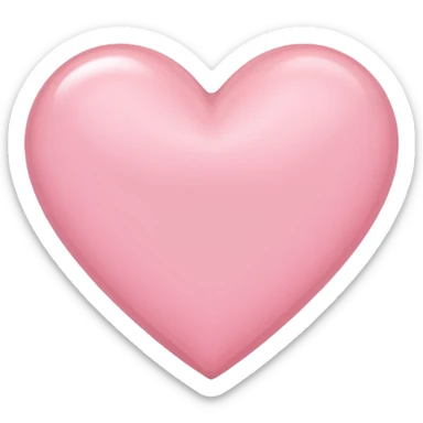 Light pink heart sticker