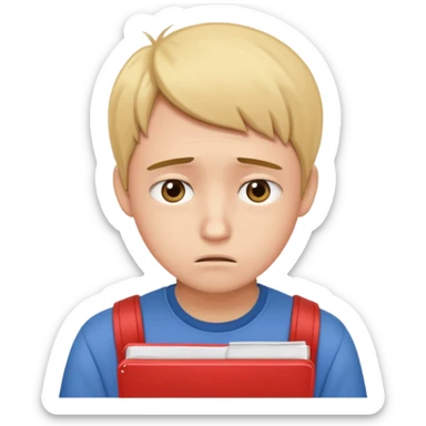 студент грустный после провального экзамена IELTS смотрит свои результаты sticker