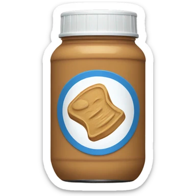peanut butter jar sticker