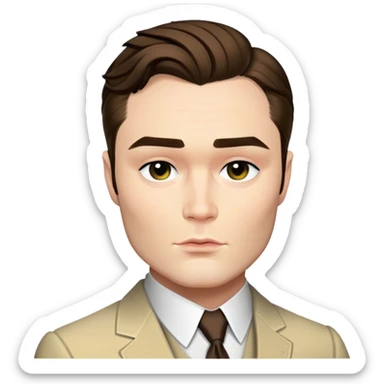 chuck from gossip girl sticker