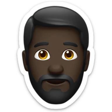 man covered in black paint sticker