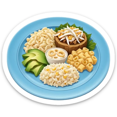 hawaiian plate lunch takeout sticker