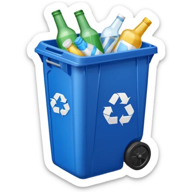 recyclage poubelle  sticker