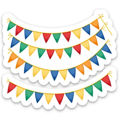 fanion banderole décorative sticker