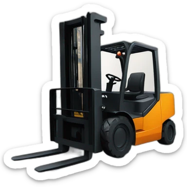 forklift in a warehouse sticker