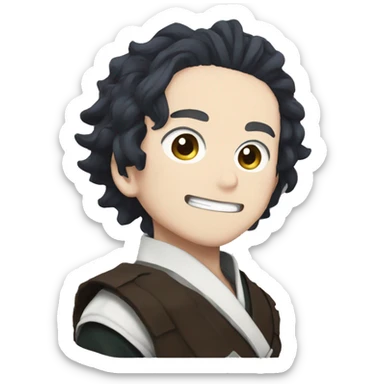 Make tanjiro from demon slayer sticker