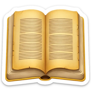 libro aperto no facce sticker