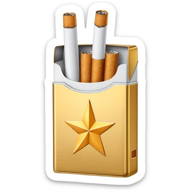 seven stars cigaret pack sticker