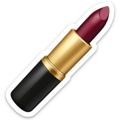 black and gold lipstick, wine luxury lipstick sticker
