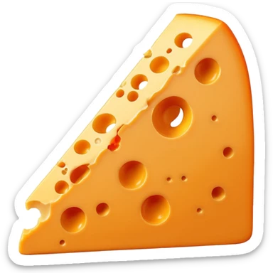 1 slice of cheddar cheese sticker