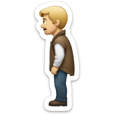 Someone with hunchback  sticker