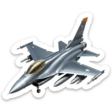 F-16 Fighting Falcon jet sticker