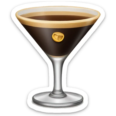 Elegant rich Espresso martini sticker