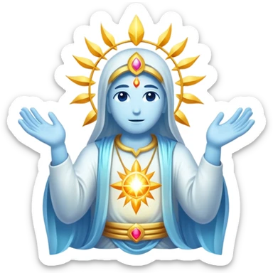 Magical enlightened universe god spirit spiritual  sticker