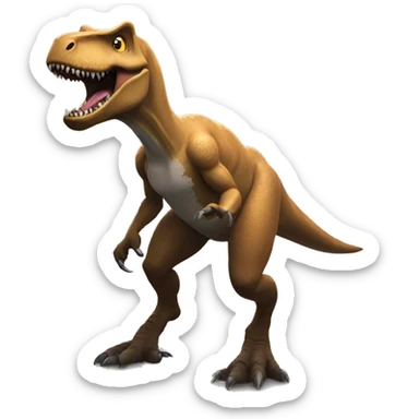 A Trex playing fortnite  sticker