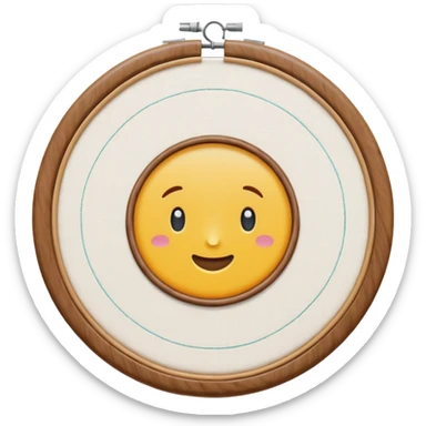 embroidery hoop sticker