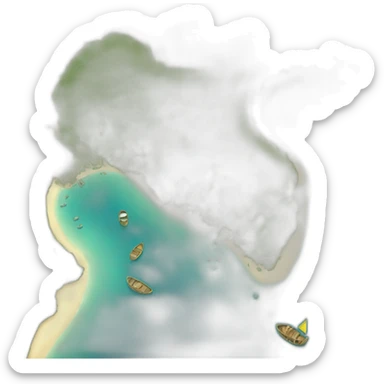 map bali island indonesia sticker