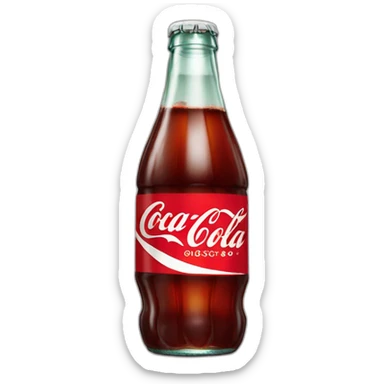 bottle of coca cola sticker