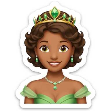 tạo cho tôi emoji công chúa tianna sticker
