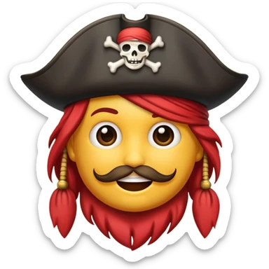 Make an emoji for pirates sticker