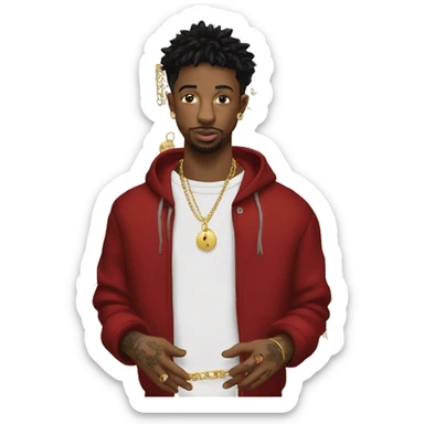 21 savage buying chains sticker