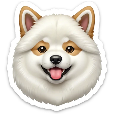 akita inu tire langue sticker