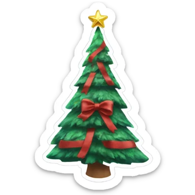 Christmas tree with Spider-Man  sticker