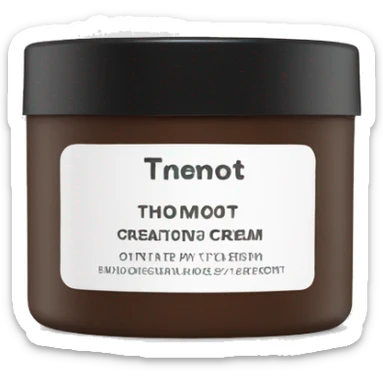 hydrating cream pot with label sticker