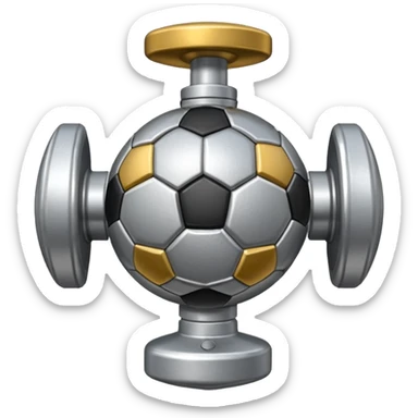 football valve, close-up, realistic, simple background sticker