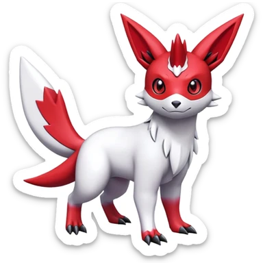  Cute Guilmon-Latias-Zangoose-Umbreon-Fakémon-hybrid-creature (full body)  sticker