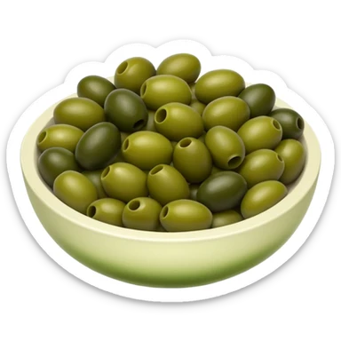 black and green olives cut into pieces like a toppings sticker
