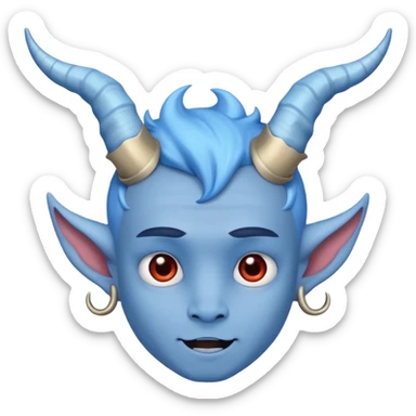Ragazzo diavoletto blu  sticker