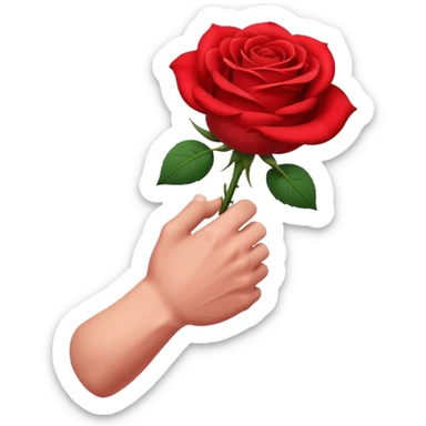 muscle arm with flower sticker