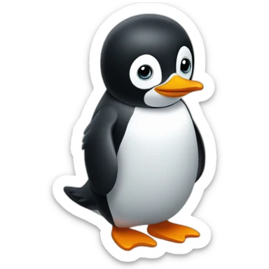 Pico the penguin sticker