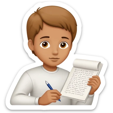 Person writing on paper with "Dear God" visible at the top of the page sticker