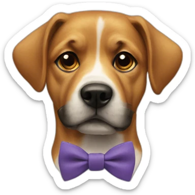dog-bowtie sticker