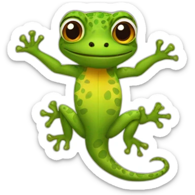Gecko léopard sticker
