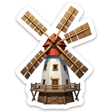 Windmill sticker