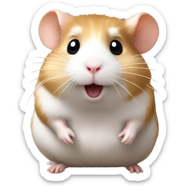 Hamster in the desert sticker